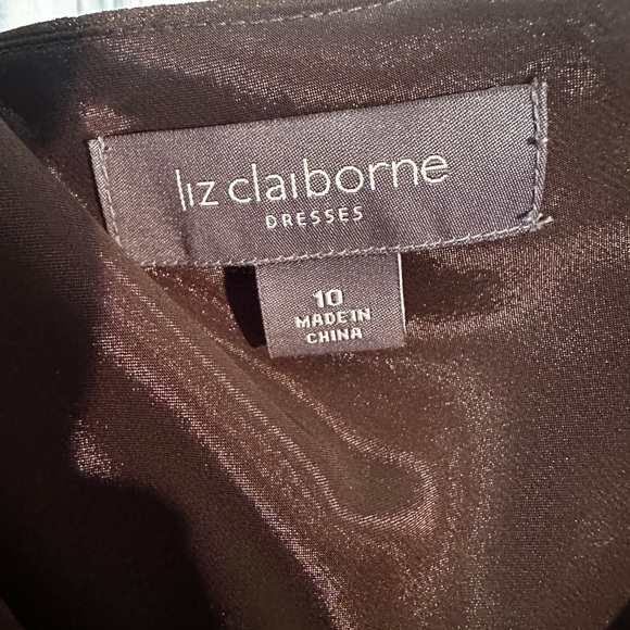 Liz Claiborne Brown Cocktail Dress - Picture 7 of 7